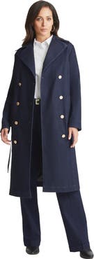 Jessica London Refined Denim Trench Coat