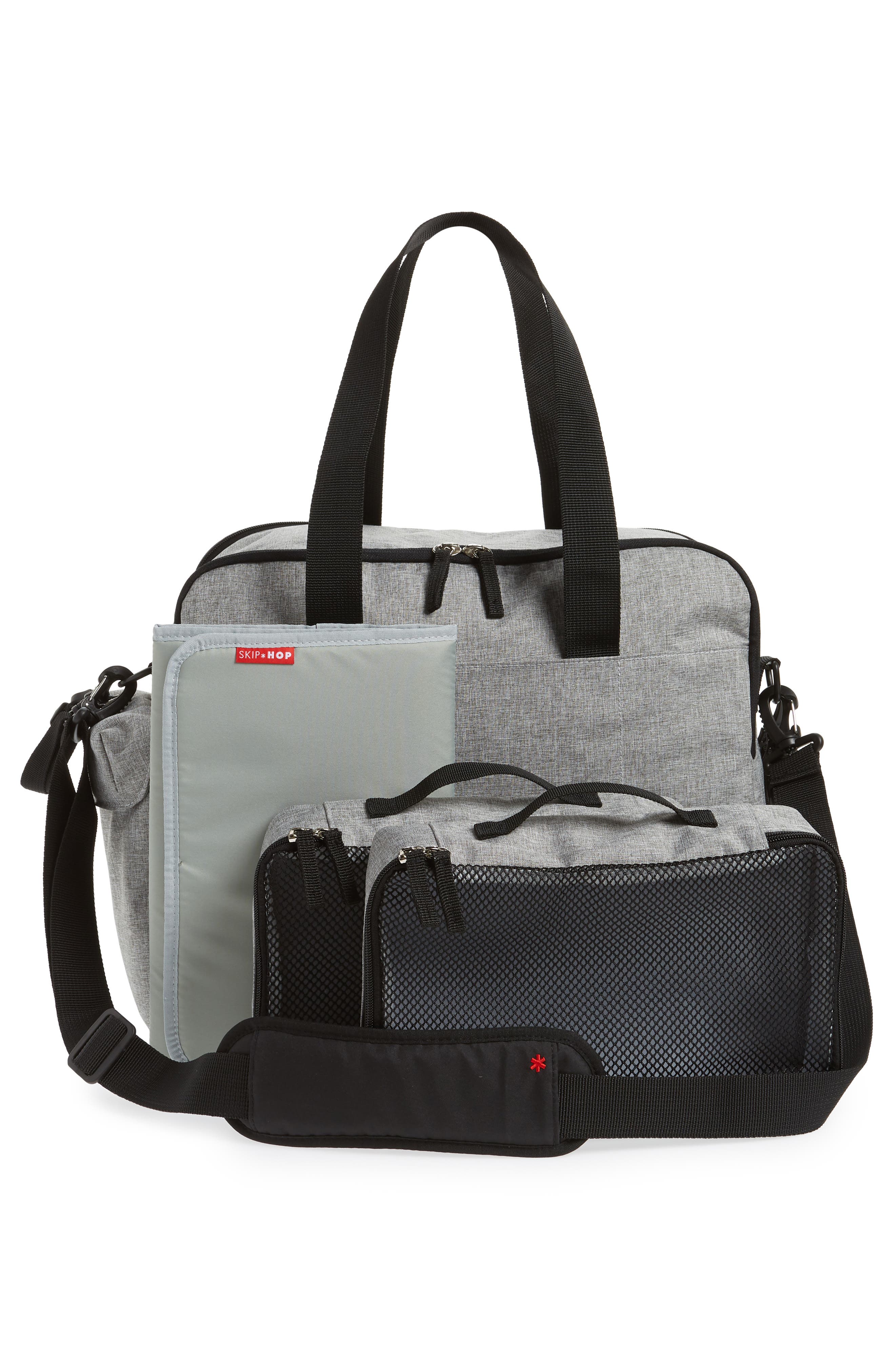 Skip Hop Duo Weekend Diaper Bag, Alternate, color, Grey