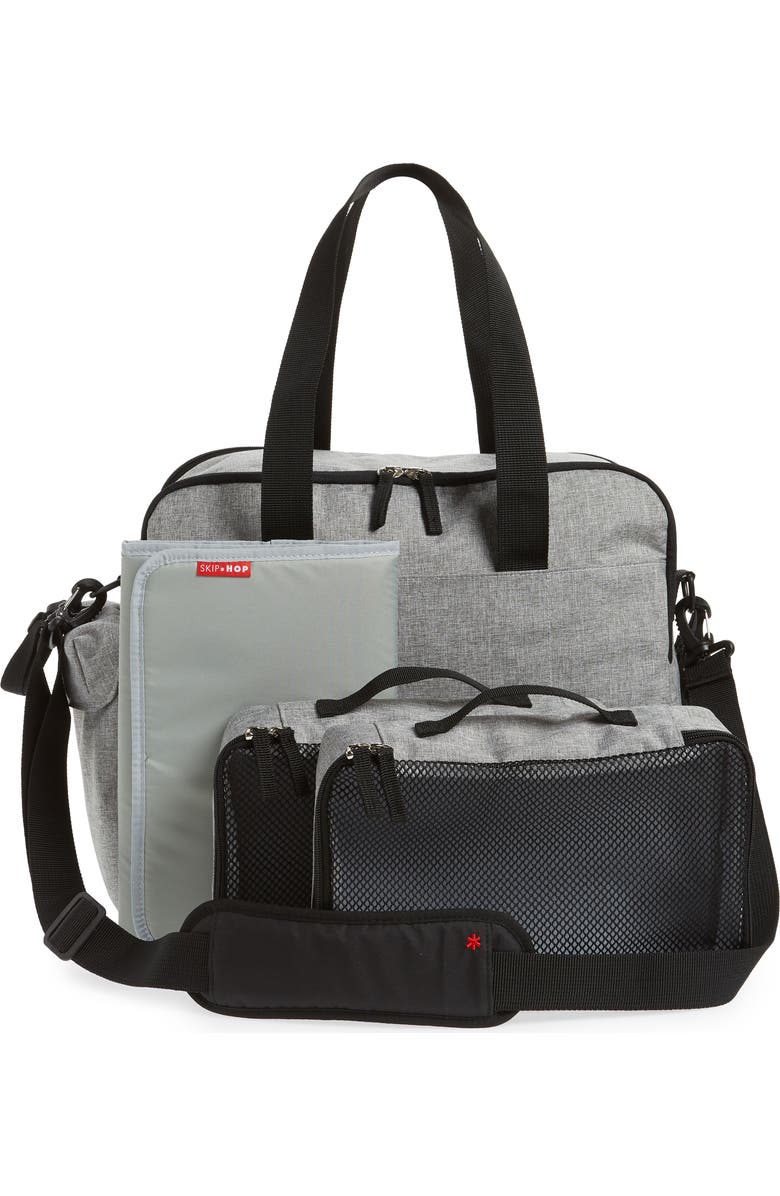 Skip Hop Duo Weekend Diaper Bag, Alternate, color, Grey