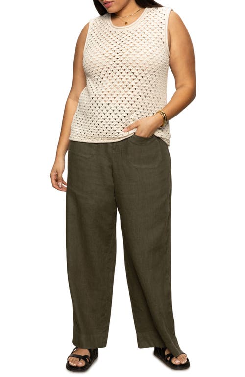 Sanctuary Open Stitch Sleeveless Cotton Sweater In Eco Natural