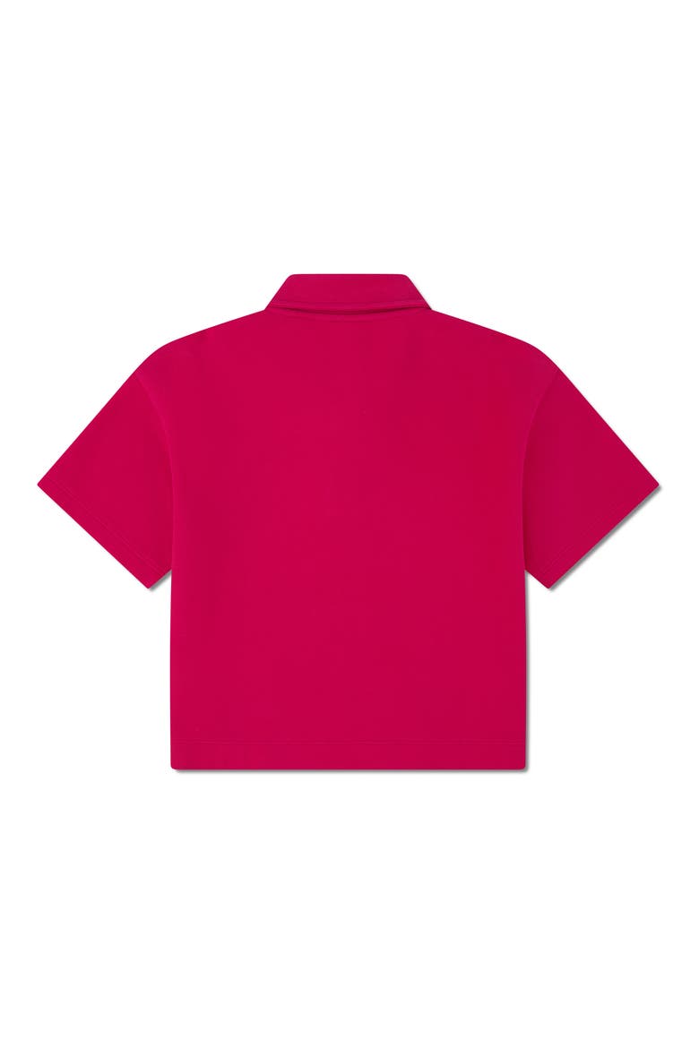 Kids' Stretch Cotton Piqué Oversize Polo, Alternate, color, BIGARREAU