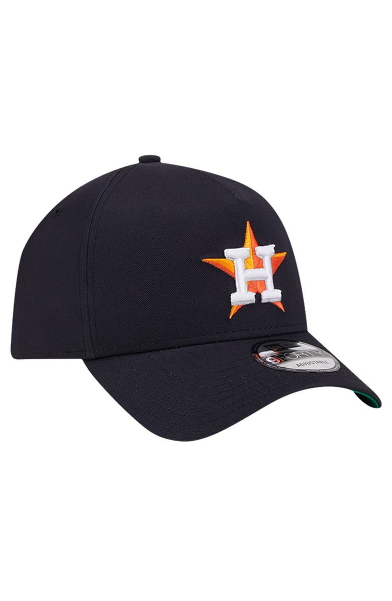 New Era Men's New Era Navy Houston Astros Team Color A-Frame 9FORTY Adjustable Hat, Alternate, color, Navy