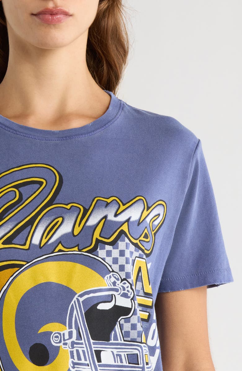 Junk Food Los Angeles Rams West Cotton Graphic T-Shirt, Alternate, color, Liberty