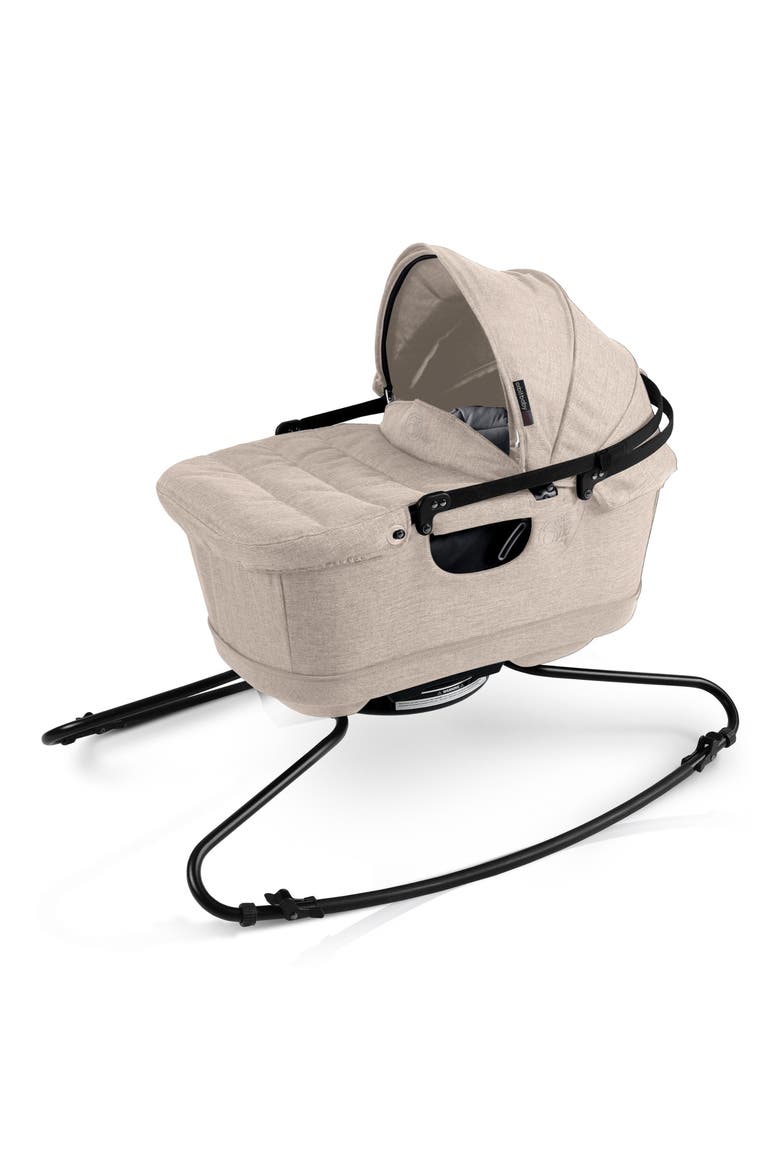 M+ Stroll, Lounge & Ride Car Seat, Bassinet & Stroller Travel System, Alternate, color, SQUIG/ BLACK L/ FLAX