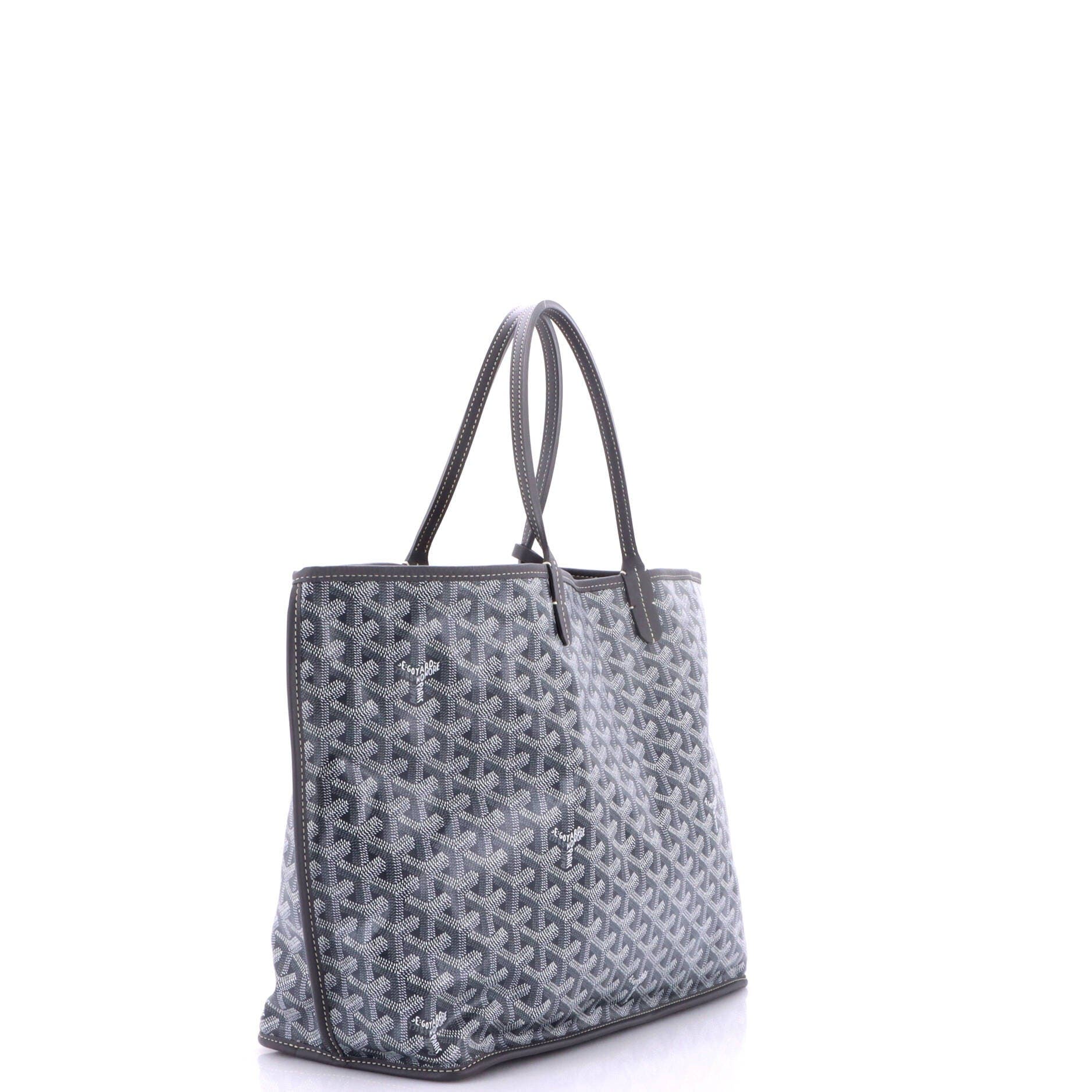 Anjou Reversible Tote Coated Canvas PM, Alternate, color, Grey
