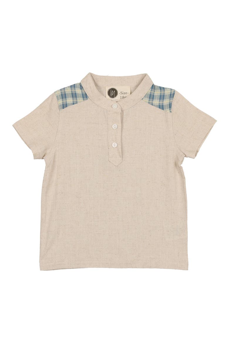 Kids' Slub Cotton Blend Henley, Main, color, BLUE