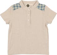 Manière Kids' Slub Cotton Blend Henley