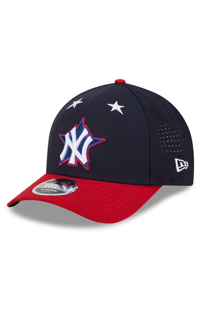 New Era Men's New Era Navy/Red  New York Yankees 2025 MLB All-Star Game Workout 9FORTY M-Crown Adjustable Hat, Alternate, color, 