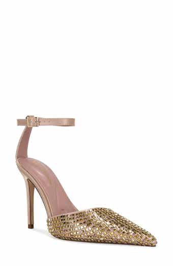 AZALEA WANG Waraia Ankle Strap Pointed Toe Pump