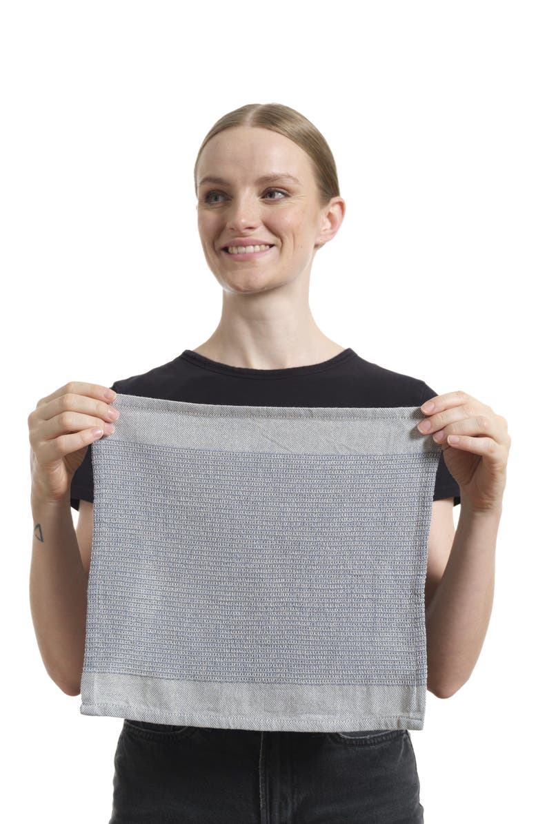 Meema Waffle Weave Dish Cloths, 12" x 12" - Set of 8, Alternate, color, Blue