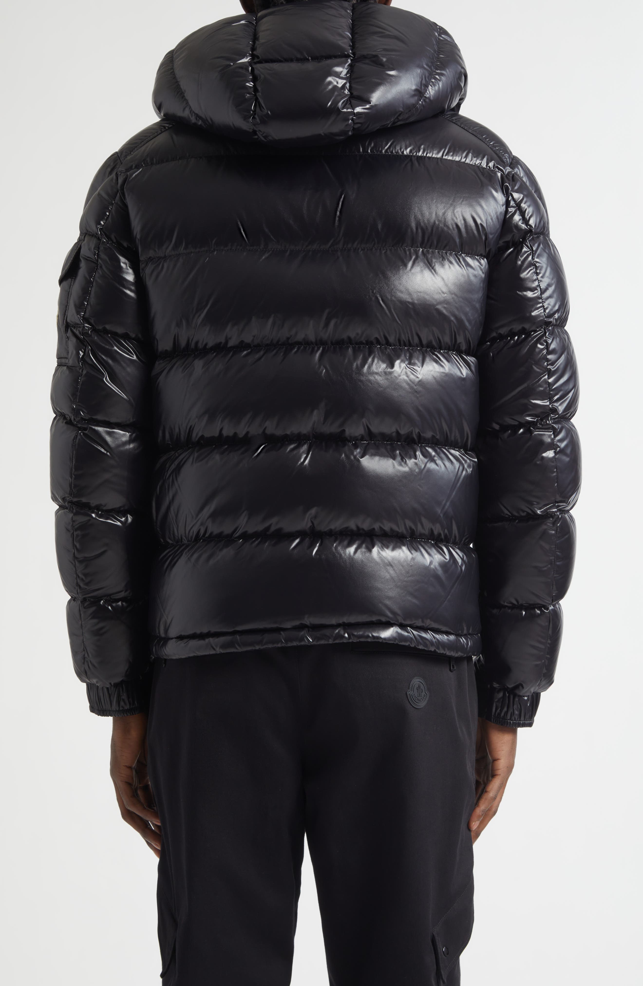 Maya Lacquered Nylon Down Jacket - image 4