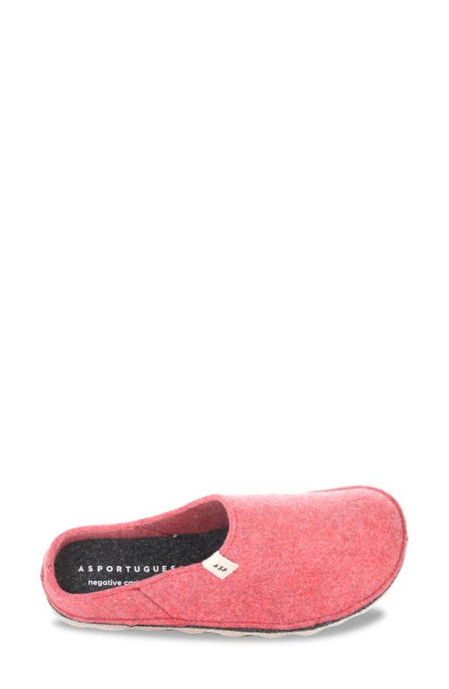 Fly London Natura Wool Felt Mule In Pink