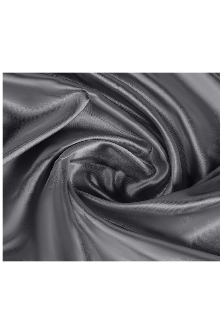 Elegance Satin Sheet Set, Alternate, color, SILVER