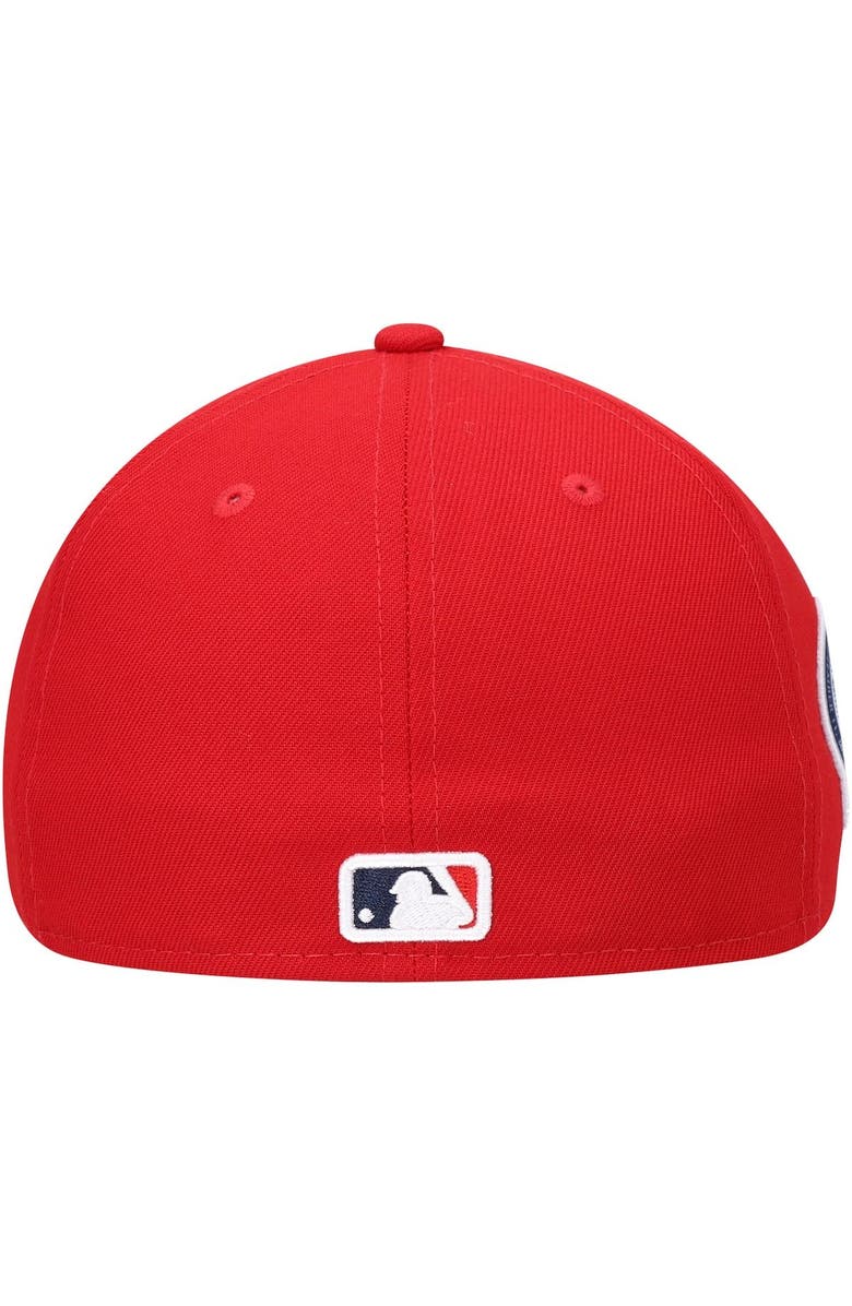 New Era Men's New Era Red Los Angeles Angels 9/11 Memorial Side Patch 59FIFTY Fitted Hat, Alternate, color,