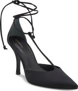 Reformation Stassie Ankle Wrap Pointed Toe Pump