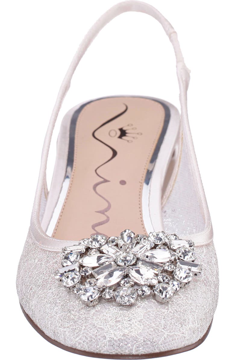 Nina Klara Slingback Pump, Alternate, color, Ivory