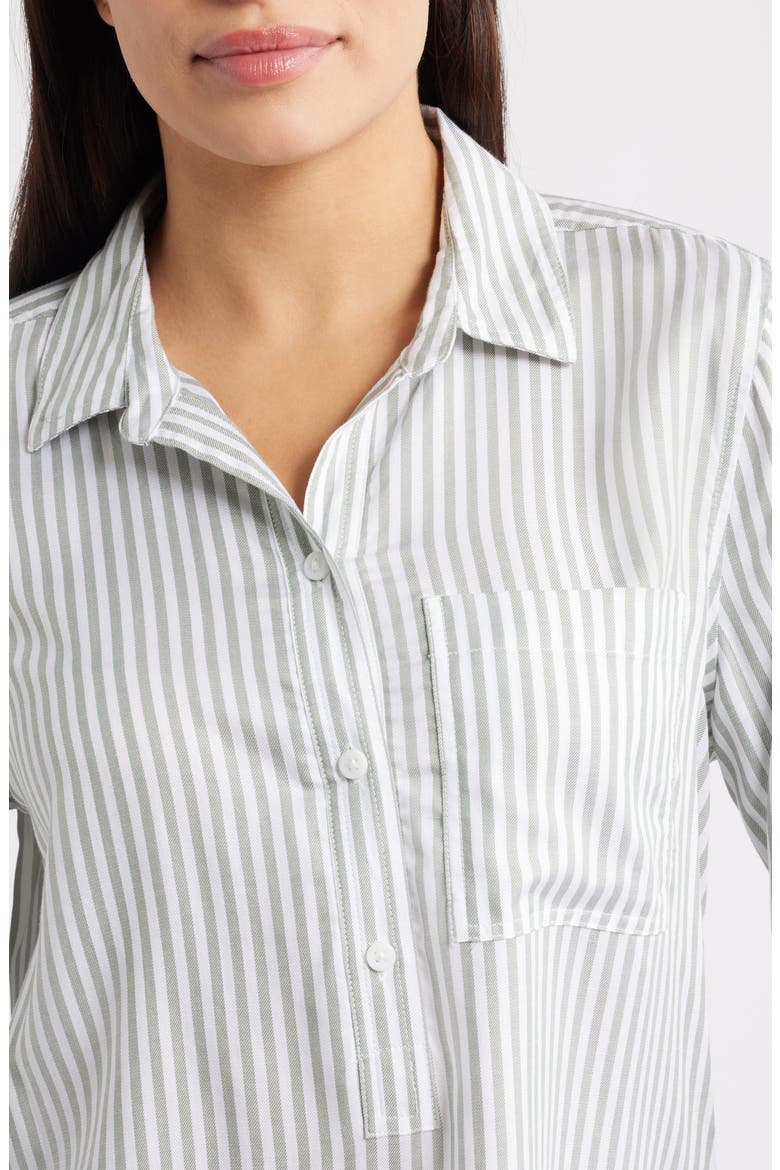 Haley Popover Shirt, Alternate, color, KALE