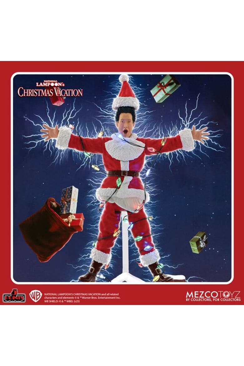 Light Shock Clark (Christmas Vacation) Mezco 5 Points Action Figure, Main, color, Multi-Color