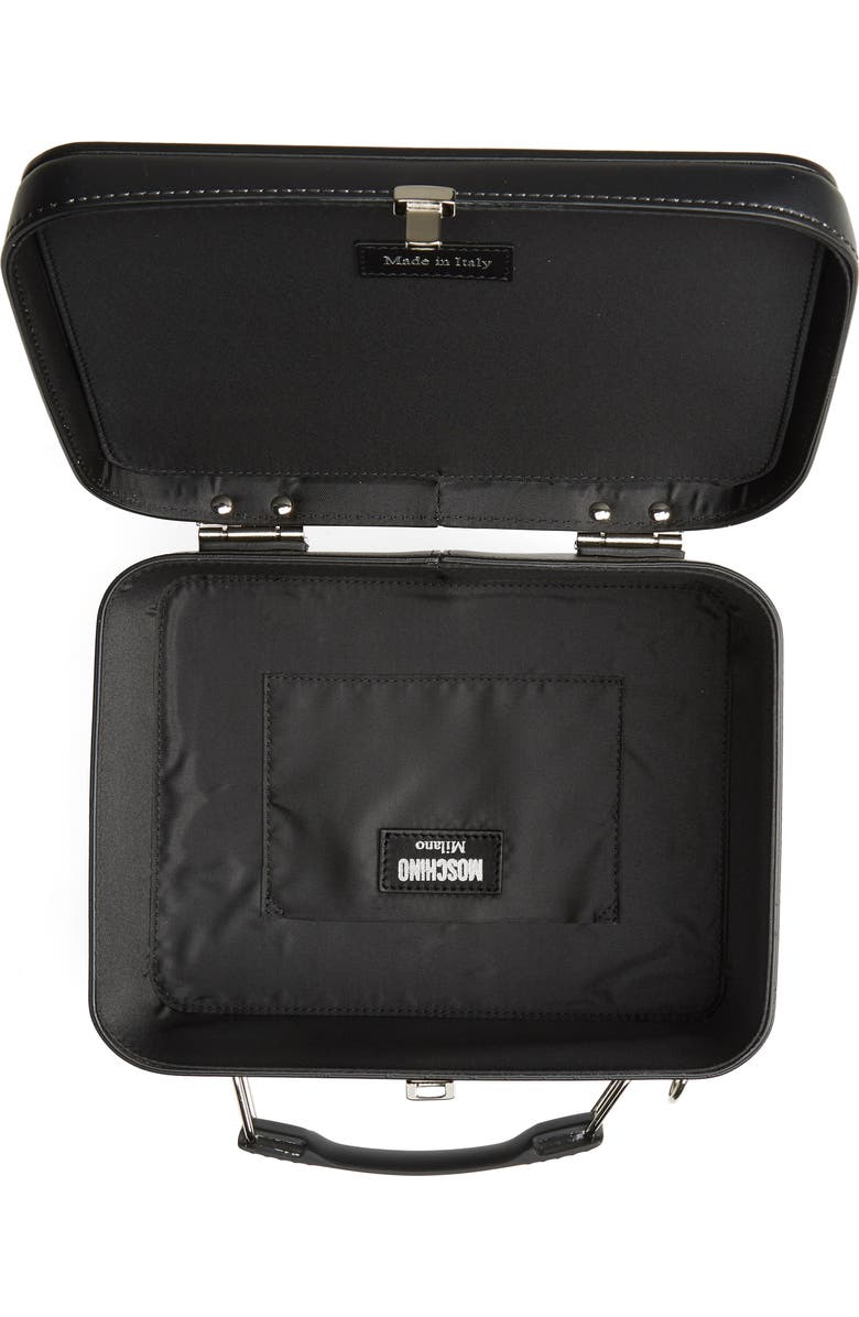 Moschino x Universal Dracula Faux Leather Lunchbox Bag, Alternate, color, Fantasy Print Black