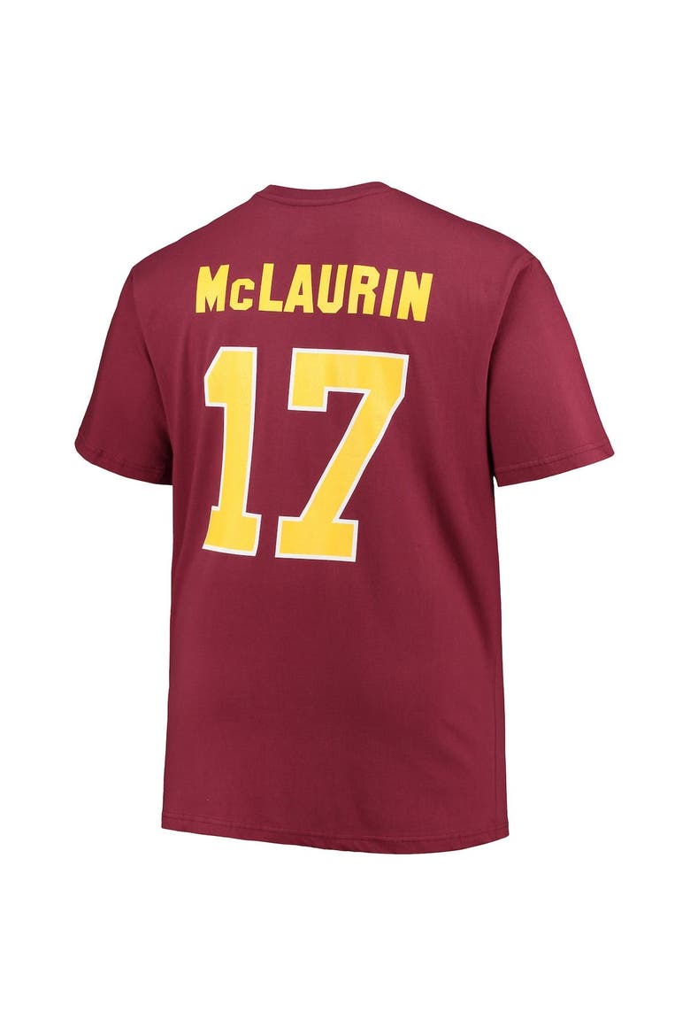 Men's Fanatics Branded Terry McLaurin Burgundy Washington Commanders Big & Tall Player Name & Number T-Shirt, Alternate, color, Burgundy