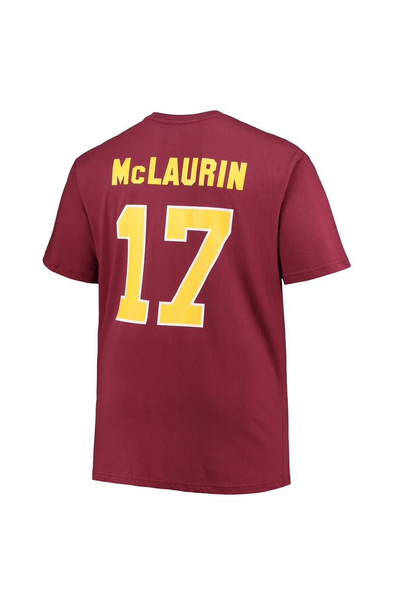 FANATICS Men's Fanatics Branded Terry McLaurin Burgundy Washington Commanders Big & Tall Player Name & Number T-Shirt, Alternate, color, 