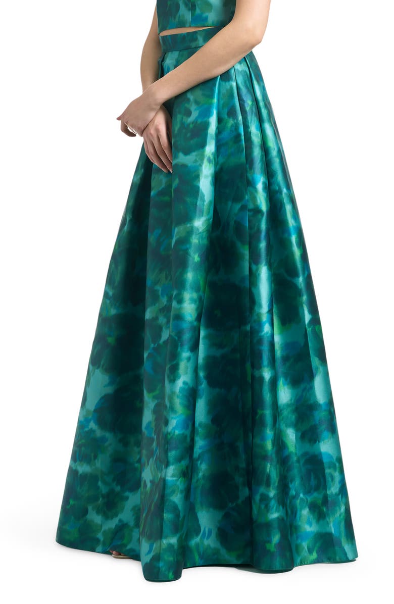 Sachin & Babi Watercolor Floral Print Maxi Skirt, Alternate, color, 