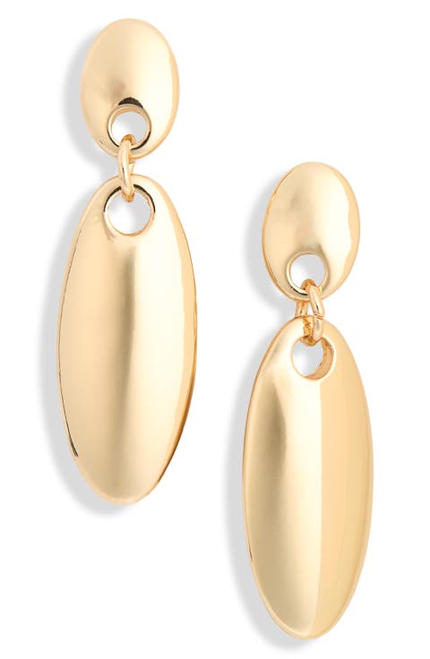 Oval Drop Earrings