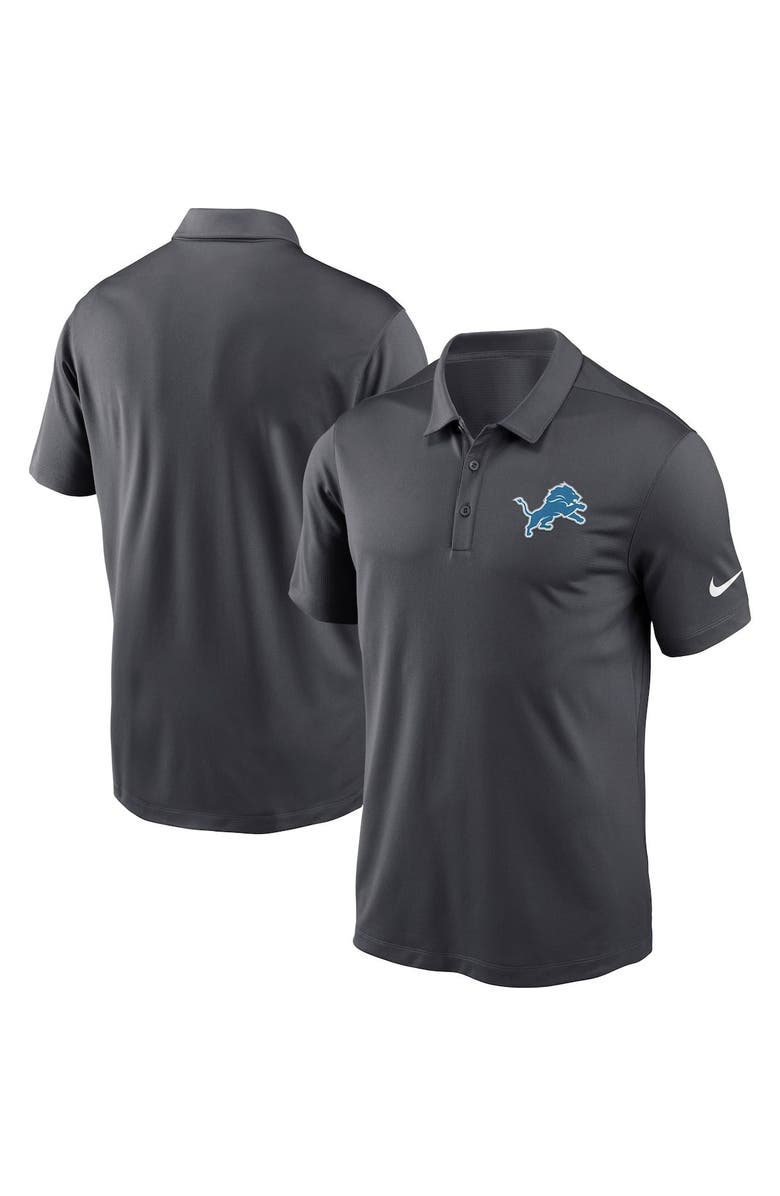 Nike Men's Nike Charcoal Detroit Lions Franchise Performance Polo, Main, color, 