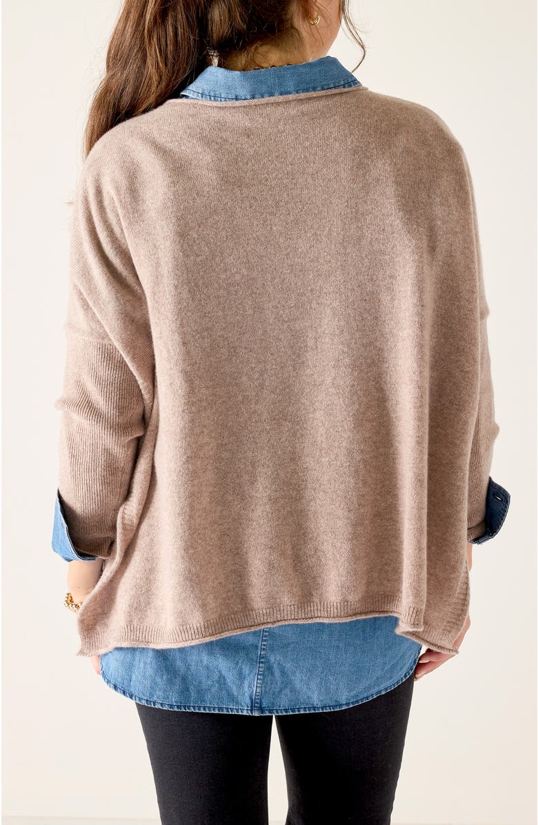 Voyageur by MERSEA Catalina Cashmere Sweater, Alternate, color, Toast