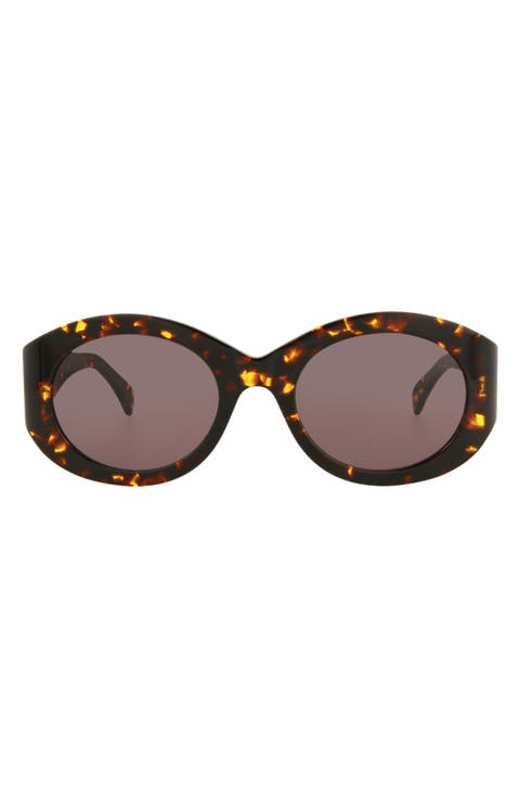 ★追跡&関税込【ALAIA】53MM Round Sunglasses ALAÏA ALAЇA Round Sunglasses in Brown | FWRD