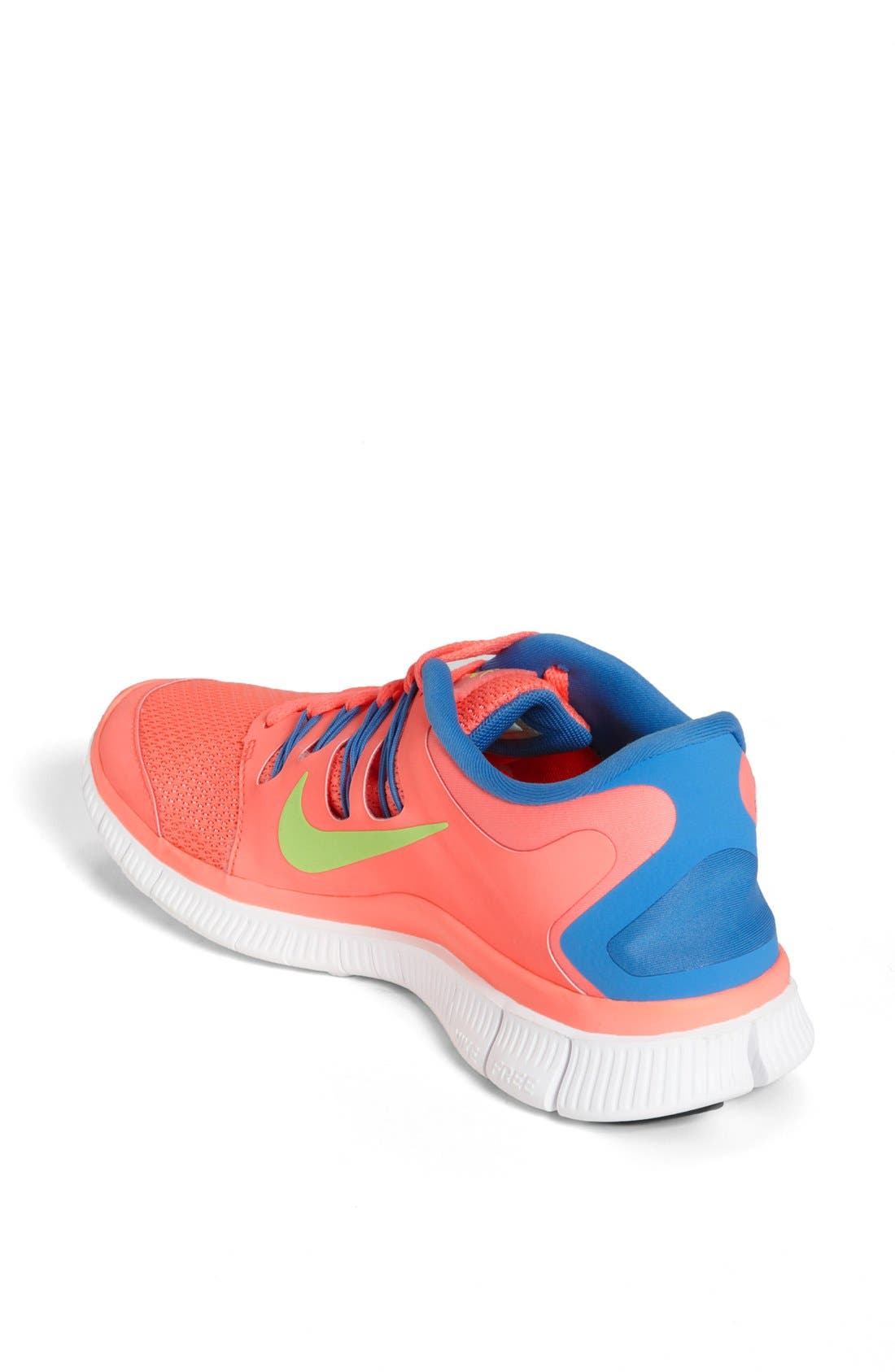 'Free 5.0' Running Shoe, Alternate, color, ATOMIC PINK/ LIME/ BLUE