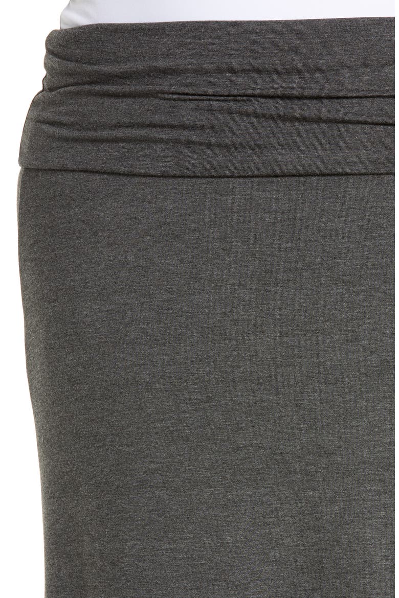 Fold Over Maxi Skirt, Alternate, color, CHARCOAL