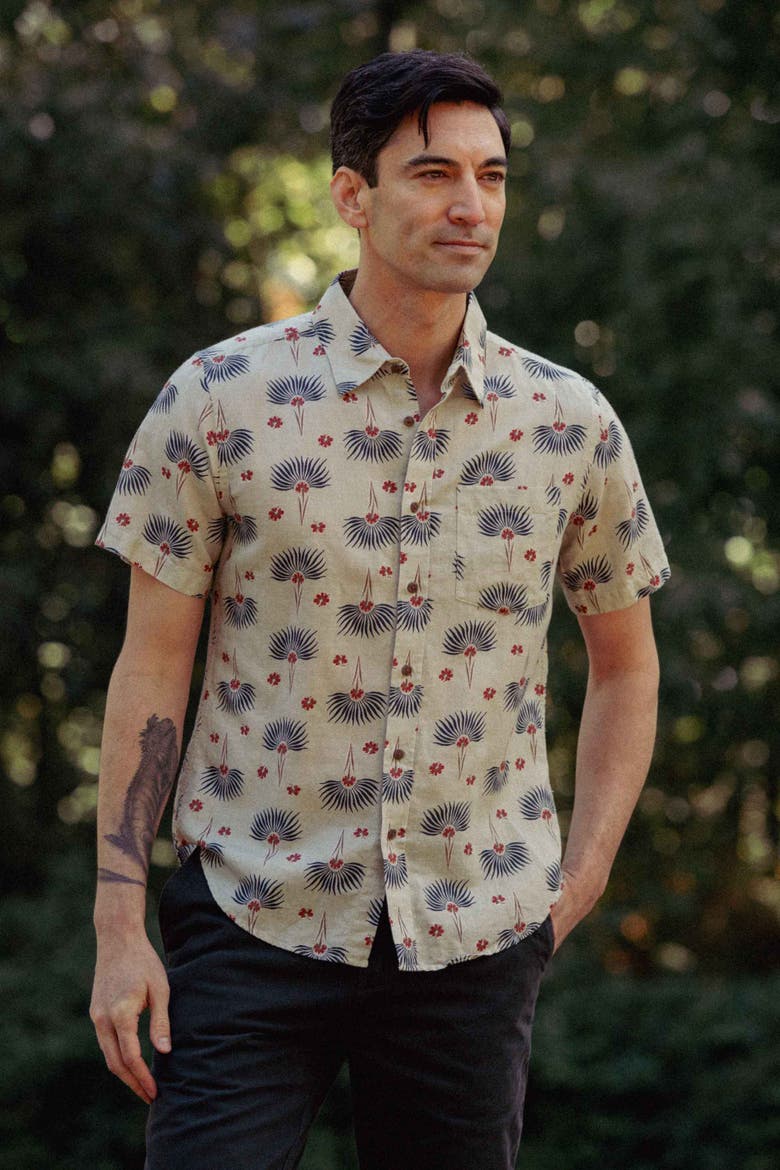 Harbor Slim Shirt, Alternate, color, Aloha Floral