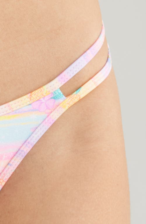 Kulani Kinis Strappy Bikini Bottoms In Sunset Universe