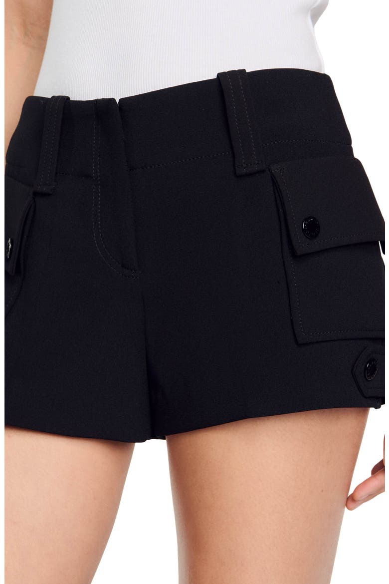 Hotpants with pockets, Alternate, color, Black