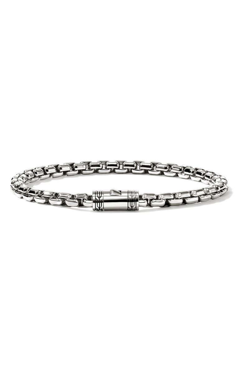 John Hardy Box Chain Bracelet, 4.8mm, Alternate, color, Sterling Silver