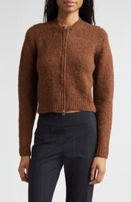 Paloma Wool Hasta Luego Intarsia Wool & Alpaca Blend Full Zip Cardigan