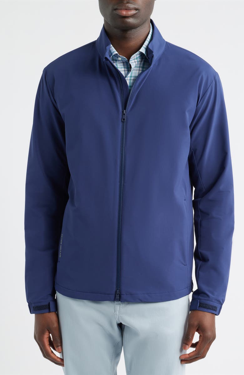 Peter Millar Dunes Water Resistant Golf Jacket, Alternate, color, Navy