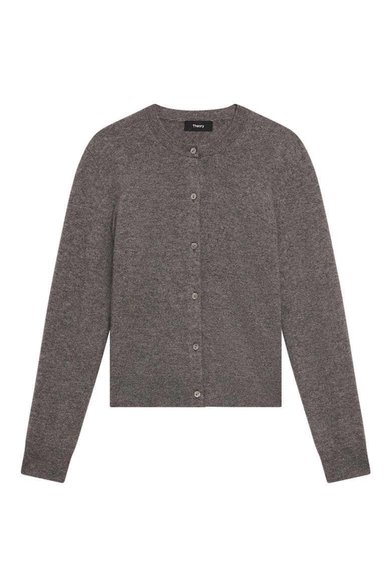 Cashmere Cardigan, Alternate, color, LIGHT CHARCOAL