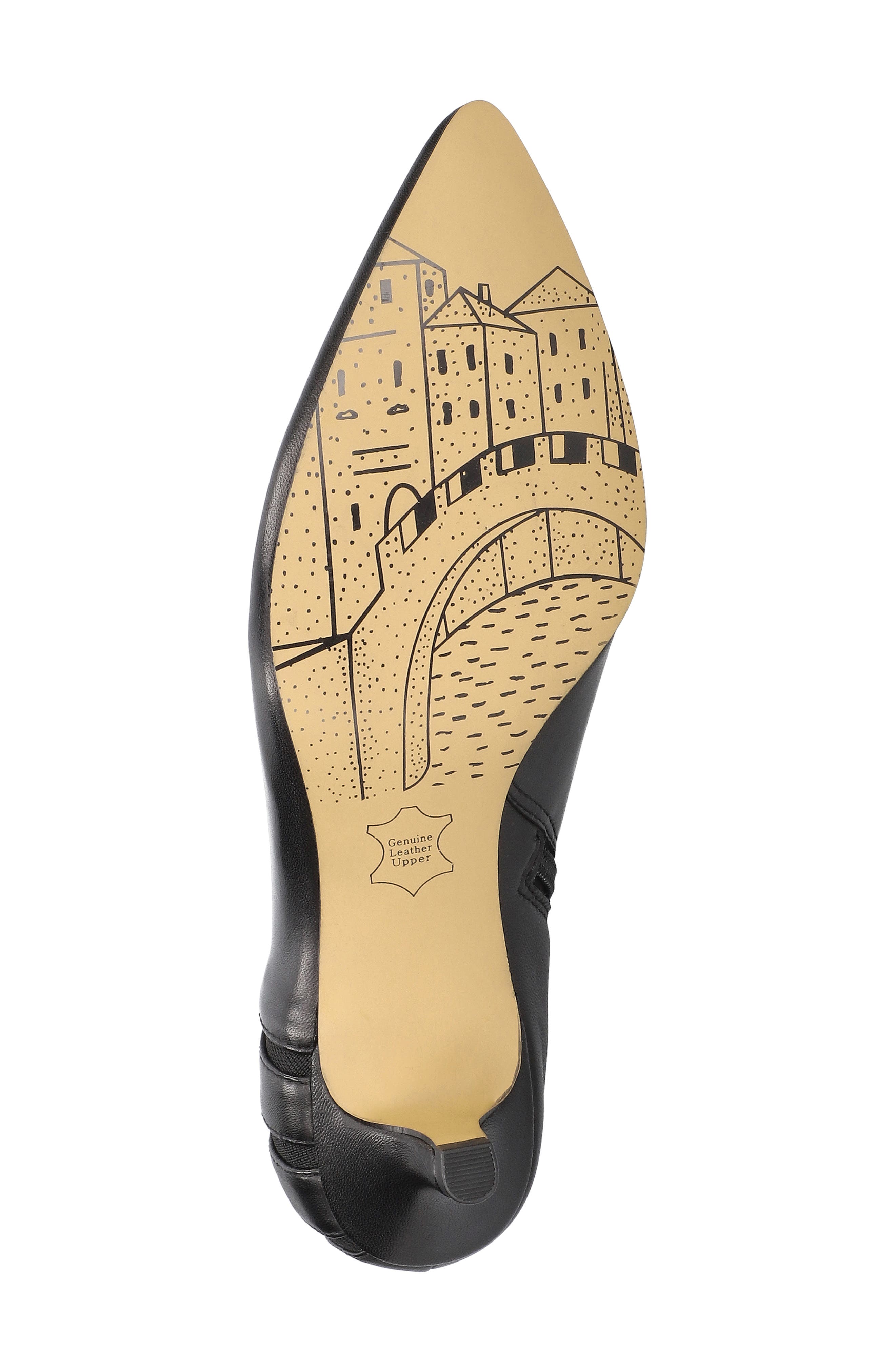 Bella Vita Faraday Kitten Heel Bootie, Alternate, color, Black Leather