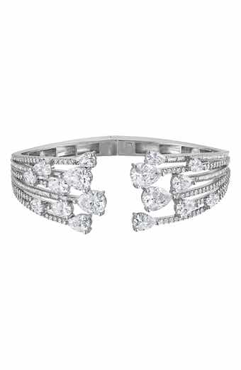 FZN Cubic Zirconia Hinged Bracelet