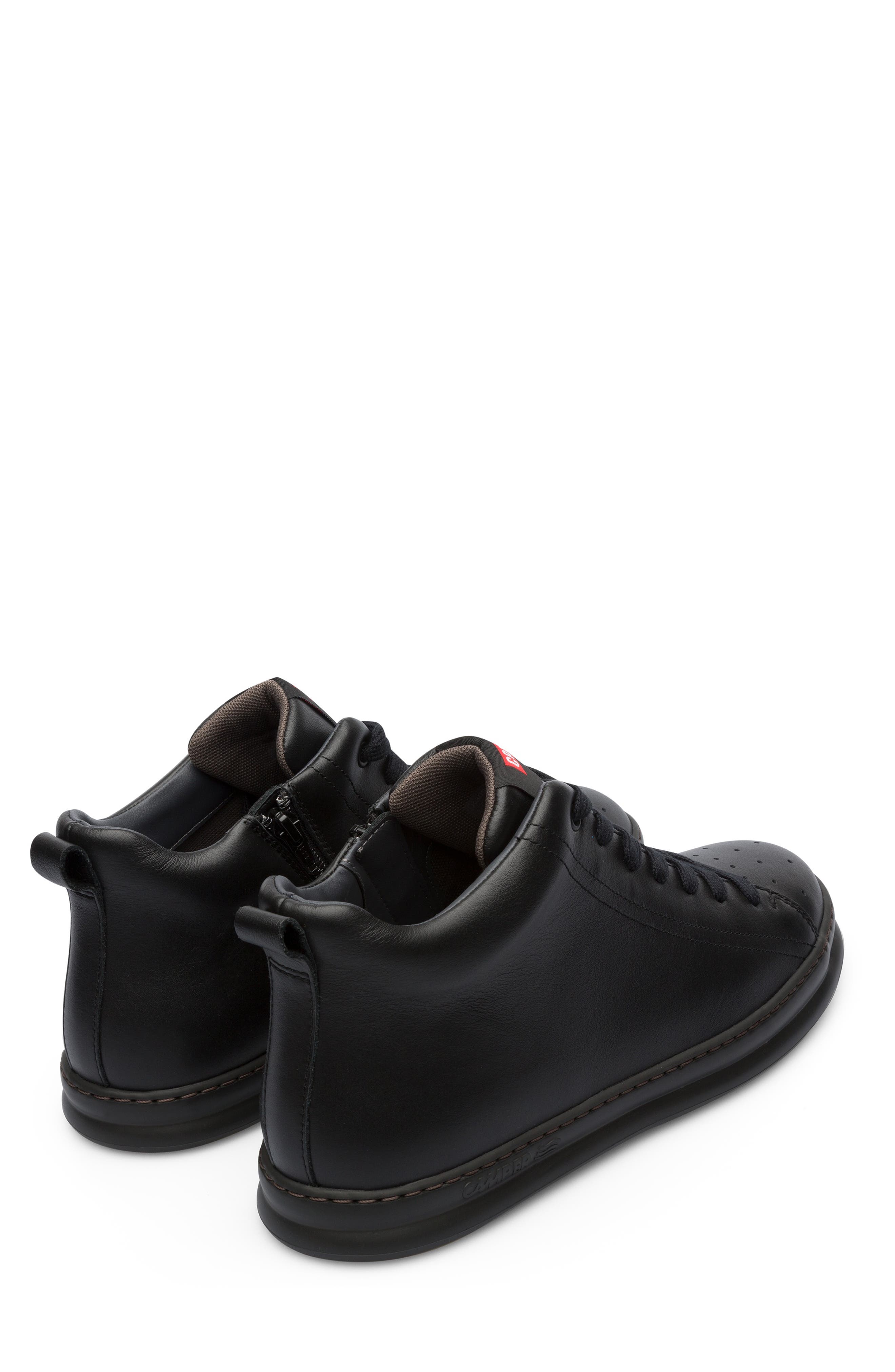 Camper Runner High Top Sneaker, Alternate, color, Black
