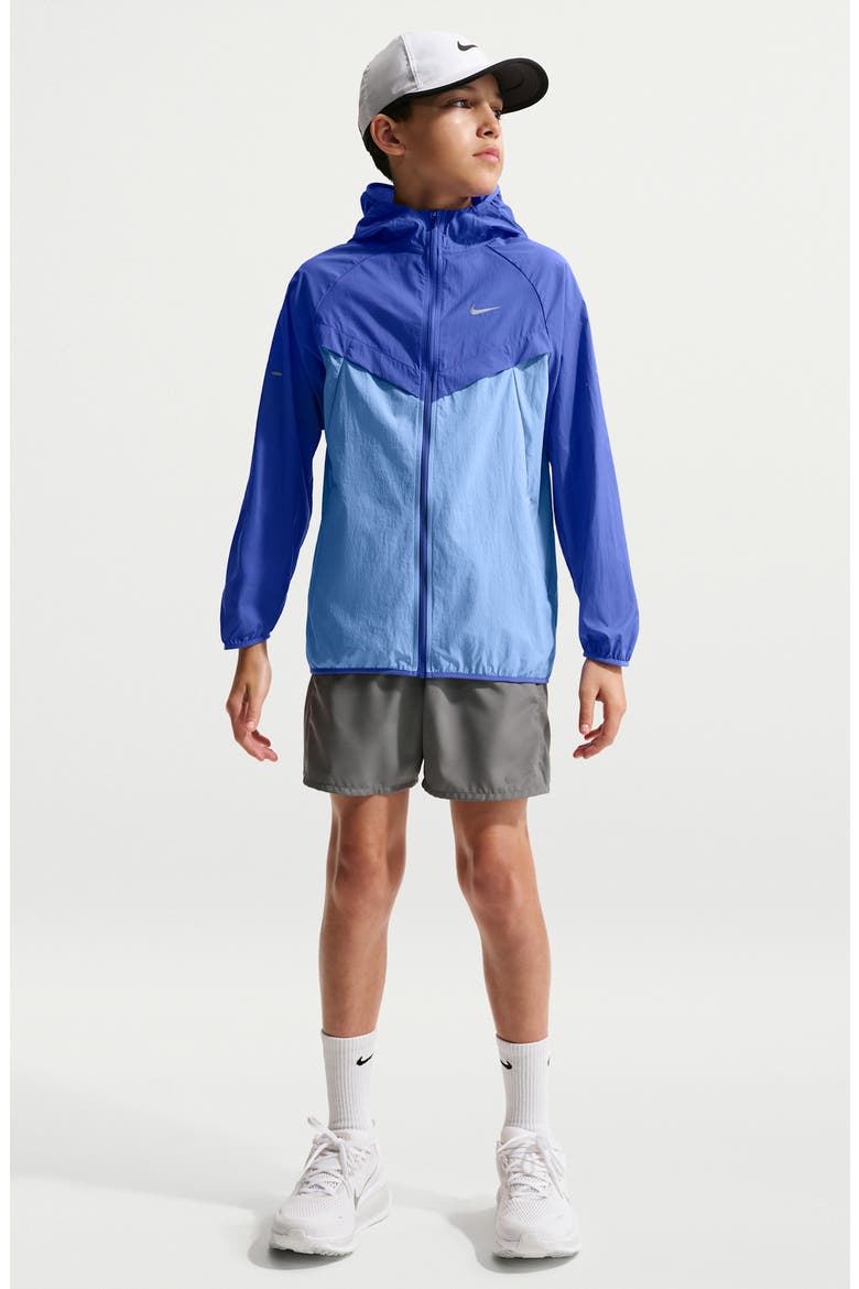 Kids' Stride Water Repellent Jacket, Main, color, LAPIS/ ROYAL PULSE