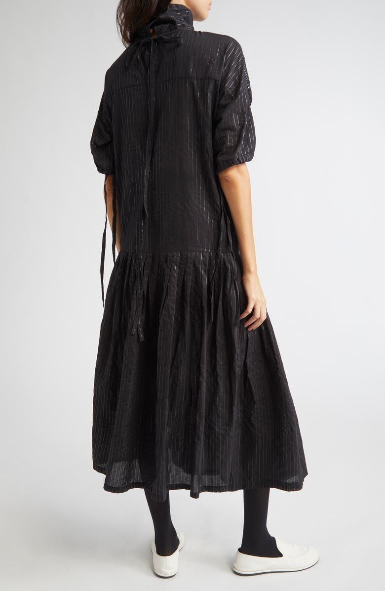 KÚR Lace Inset Drop Waist Shift Dress, Alternate, color, Black Multi