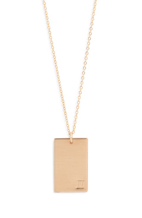 Goldie Zodiac Pendant Necklace