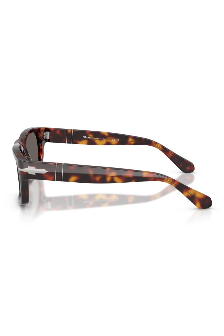58mm Rectangular Sunglasses, Alternate, color, HAVANA / DARK GREY