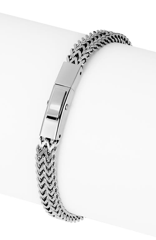 Geoffrey Beene Franco Chain Bracelet In Silver