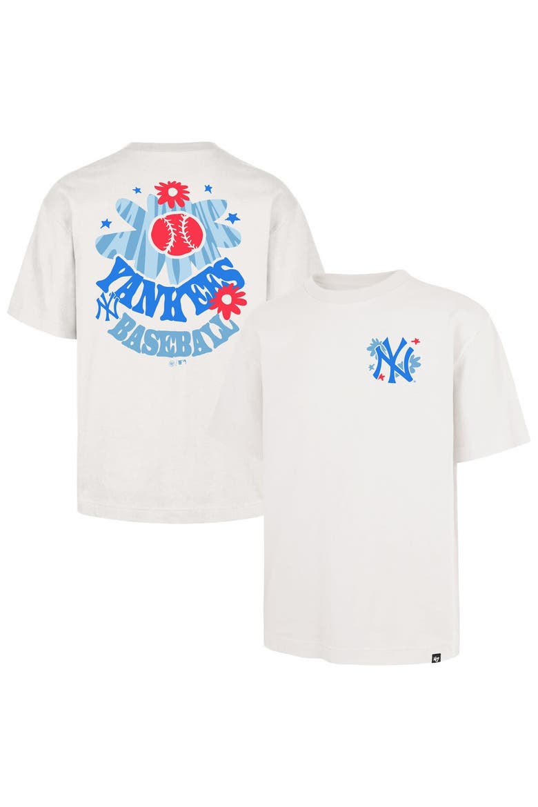 Men's '47 Cream New York Yankees Flora Foundation T-Shirt, Main, color, Cream
