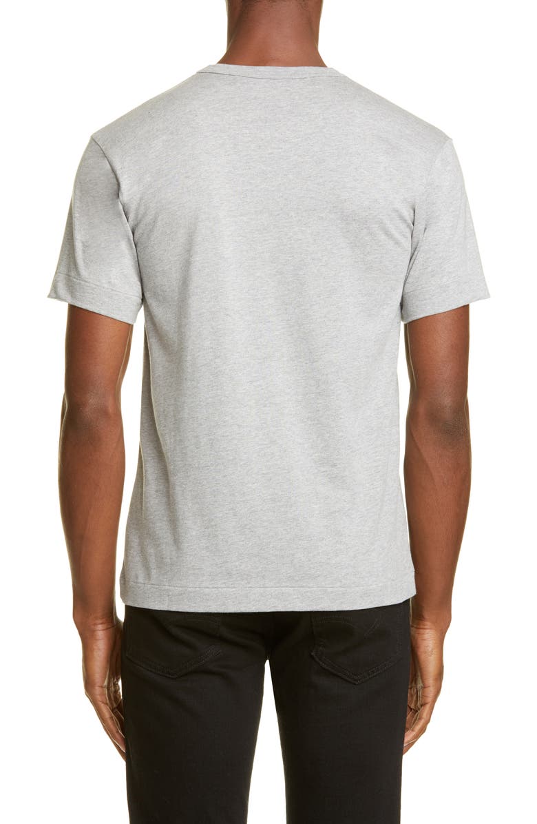 Comme des Garçons PLAY Cotton Crewneck T-Shirt, Alternate, color, Grey