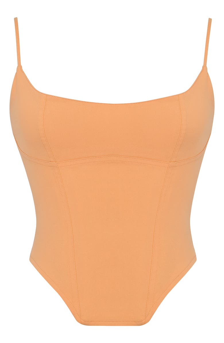 HOUSE OF CB Flavia Sculpting Corset Top, Alternate, color, Warm Apricot